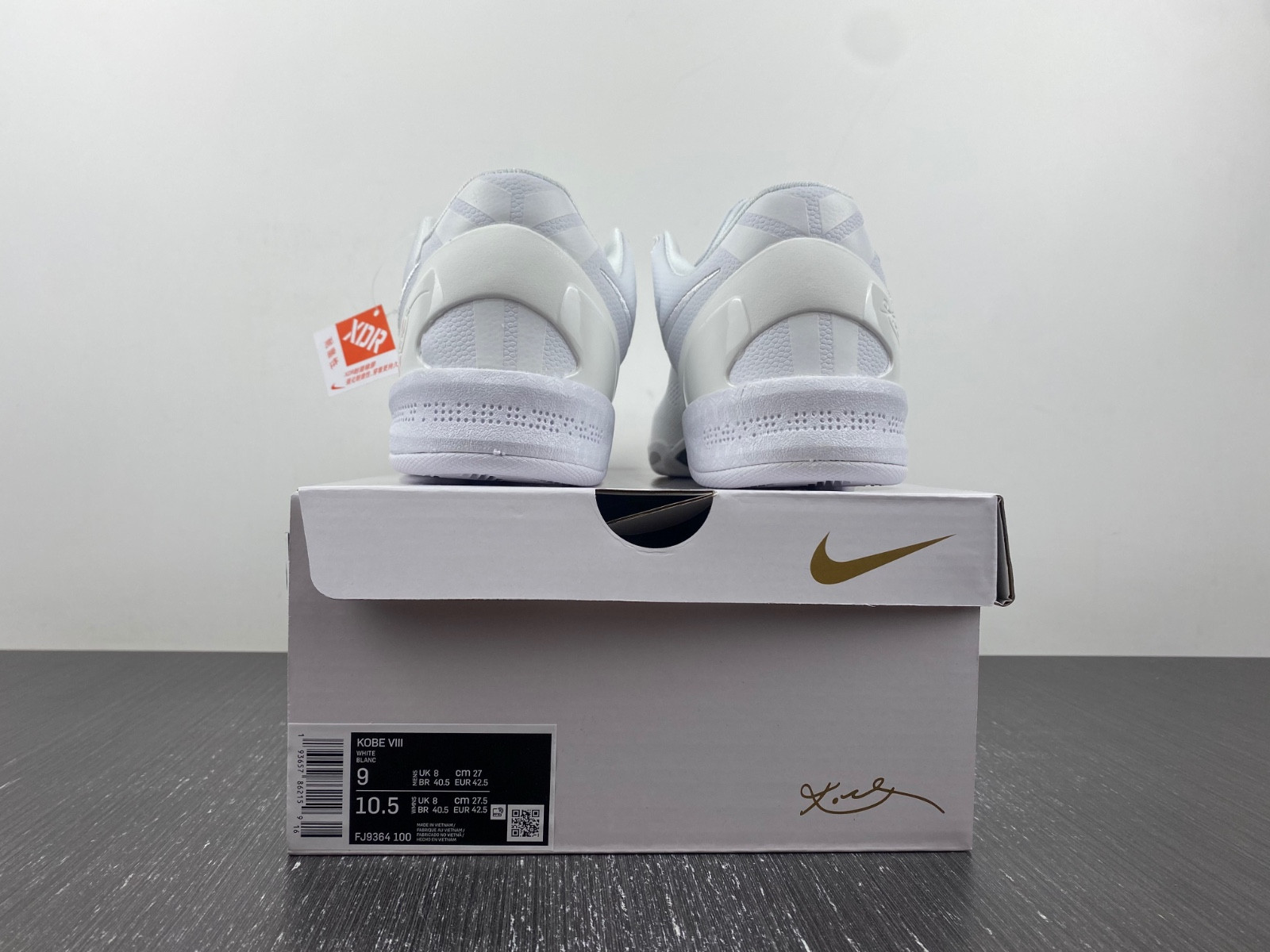nike kobe 8 protro triple white fj9364-100