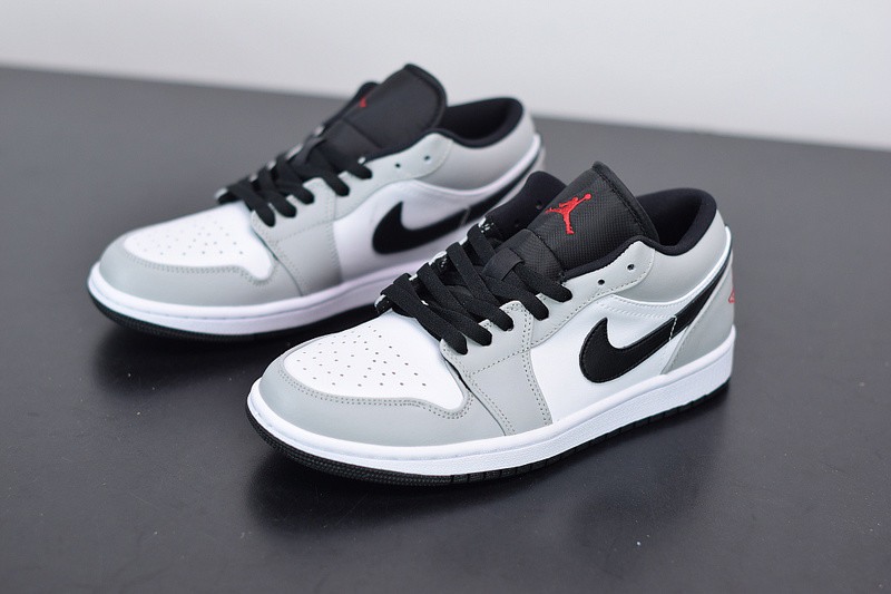 air jordan 1 low gs "light smoke grey" 553560-030
