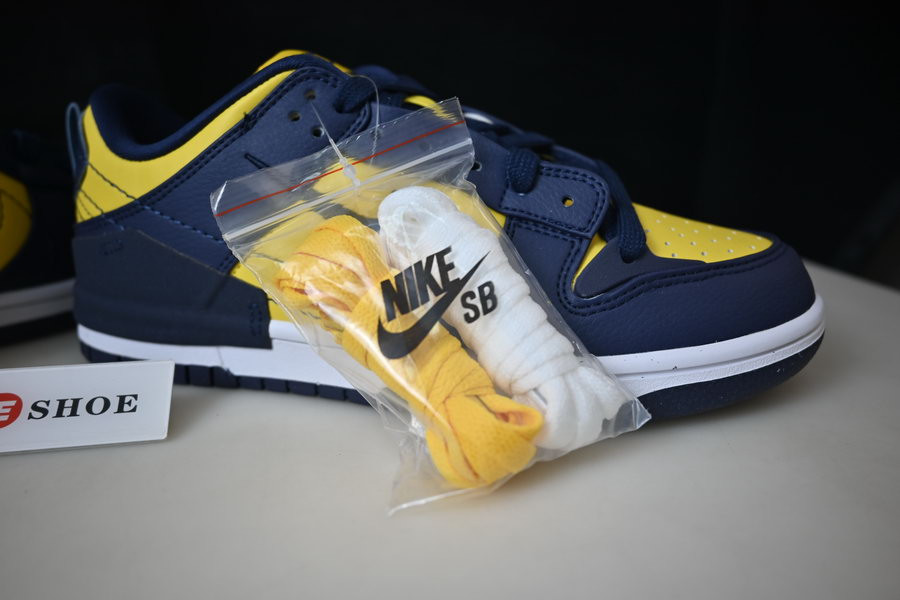 nike dunk low disrupt 2 "michigan" dv4024-400