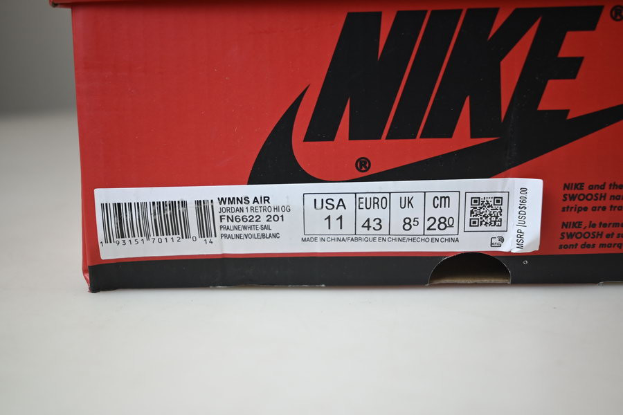 air jordan 1 praline wmns fn6622-201