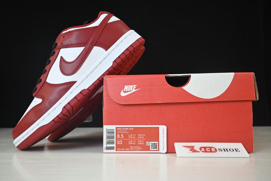 nike dunk low gym red dd1391-602