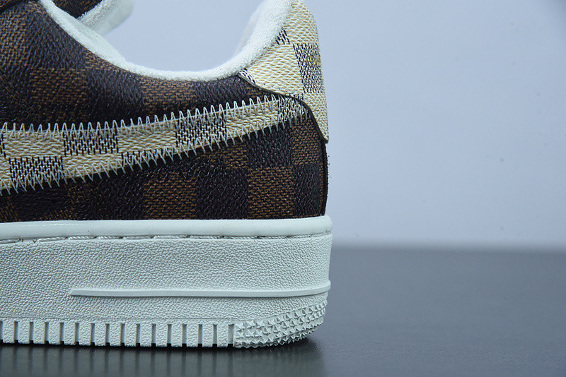 lvt x air force 1‘07 low "damier azur/brown/monogram