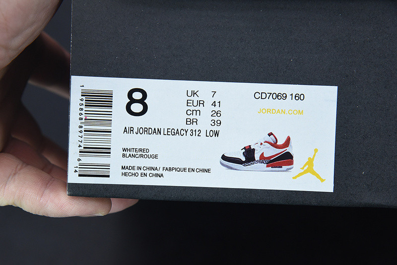 air jordan legacy 312 low “black toe” cd7069-160