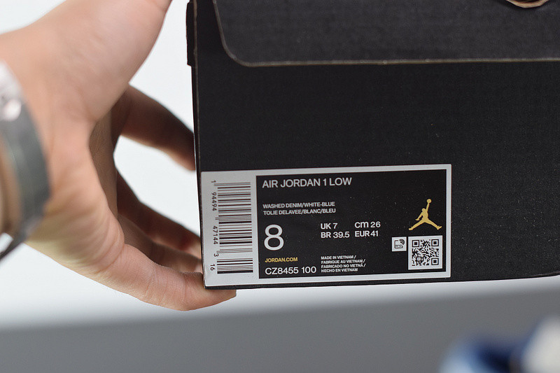 air jordan 1 low “washed denim” cz8455-100