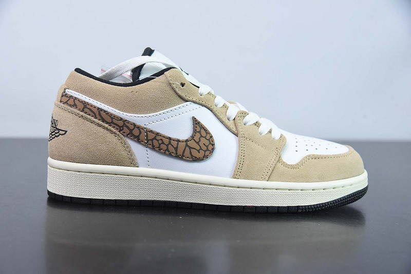air jordan 1 low brown elephant dz4130-201