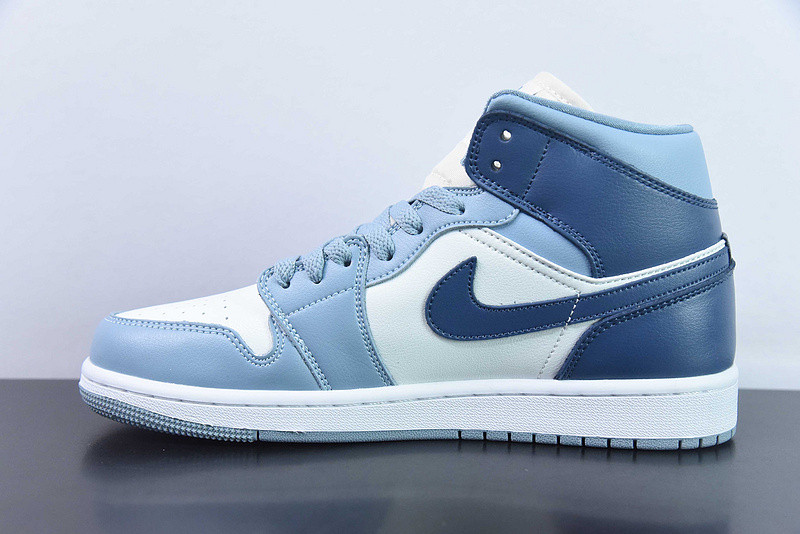 air jordan 1 mid womens blue bq6472-140